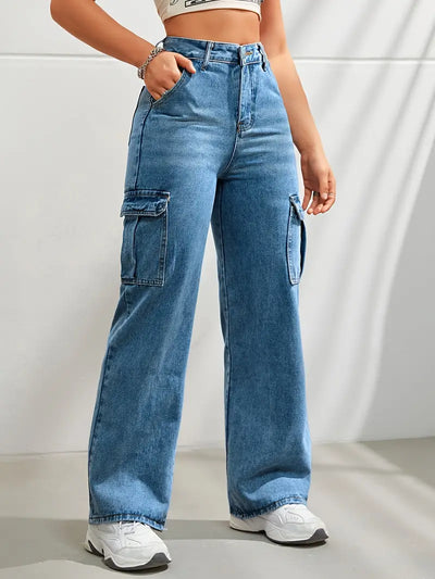 Baggy Cargo Jeans Dames | Trendy & Comfortabele Denim