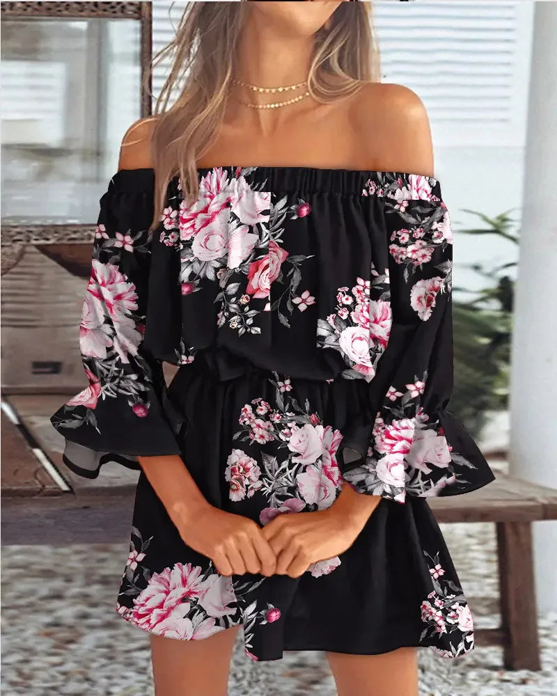 Bohemian Off-Shoulder Jurk | Luchtige en Trendy Zomerjurk