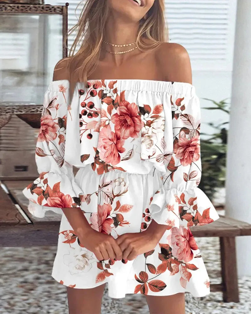 Bohemian Off-Shoulder Jurk | Luchtige en Trendy Zomerjurk