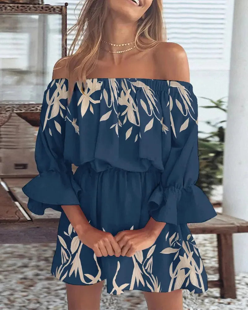 Bohemian Off-Shoulder Jurk | Luchtige en Trendy Zomerjurk