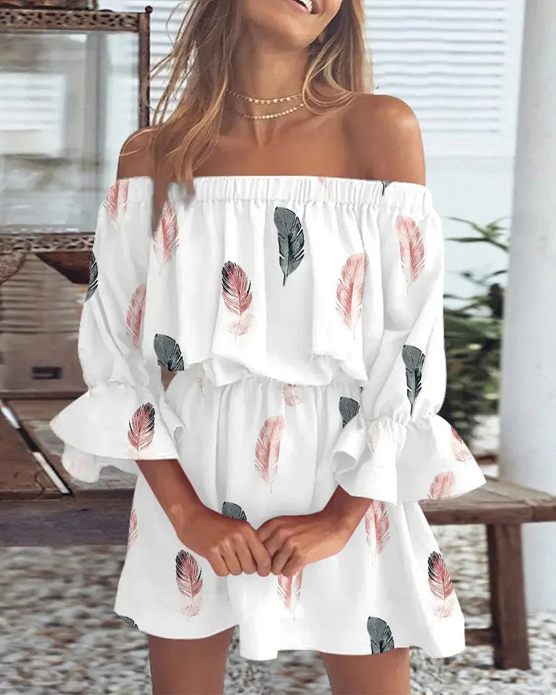 Bohemian Off-Shoulder Jurk | Luchtige en Trendy Zomerjurk