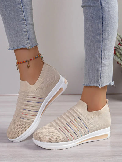 Comfortabele Slip-On Sneakers | Ademend, Lichtgewicht & Trendy