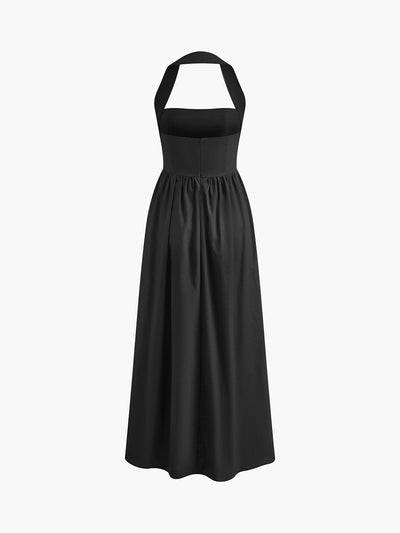 Elegante Halter Maxi Jurk | Tijdloze en Trendy Lange Jurk