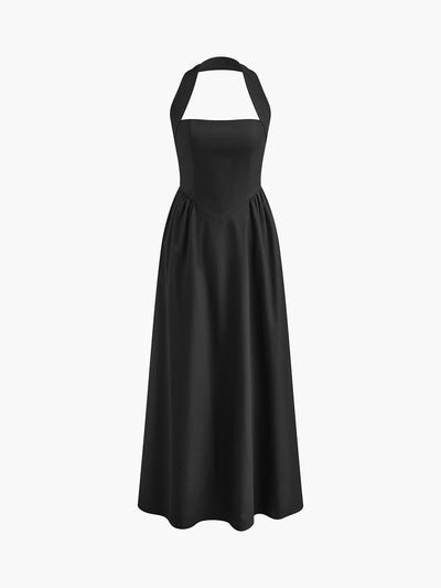 Elegante Halter Maxi Jurk | Tijdloze en Trendy Lange Jurk