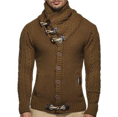 Gebreid Vest Heren | Warm Wintervest Met Kraag