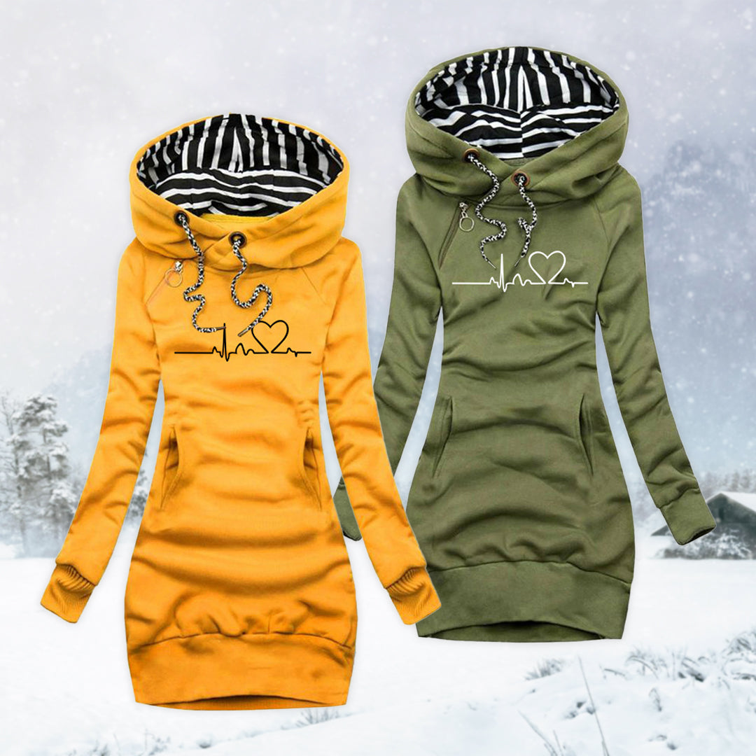 Gebreide Hoodie Jurk | Warme & Trendy Winterjurk