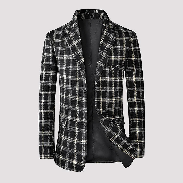 Heren Geruite Blazer | Stijlvolle En Modieuze Formele Look