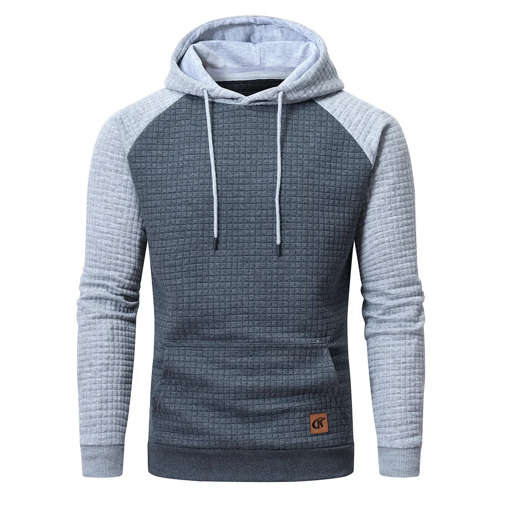 Heren Hoodie | Comfortabele Gewatteerde Winter Sweater met Capuchon