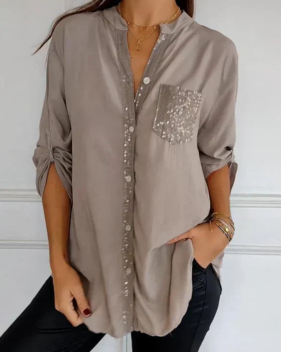 Luxe Blouse met Pailletten | Elegante & Stijlvolle Damesmode