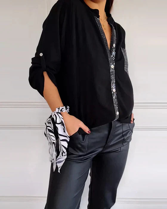 Luxe Blouse met Pailletten | Elegante & Stijlvolle Damesmode