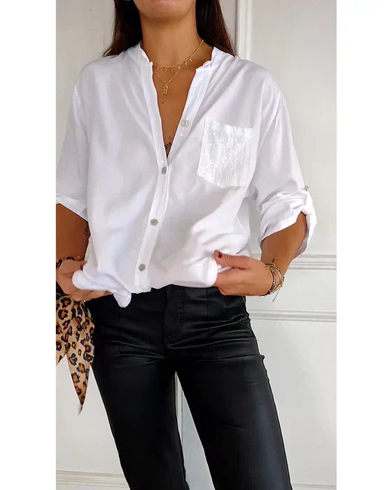 Luxe Blouse met Pailletten | Elegante & Stijlvolle Damesmode