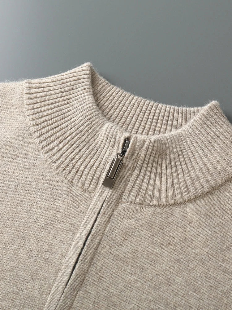 Luxe Heren Trui | Warme Half-Zip Trui met Rits