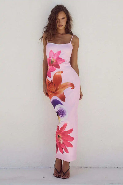 Maxi Jurk met Bloemenprint | Elegante en Vrouwelijke Lange Jurk