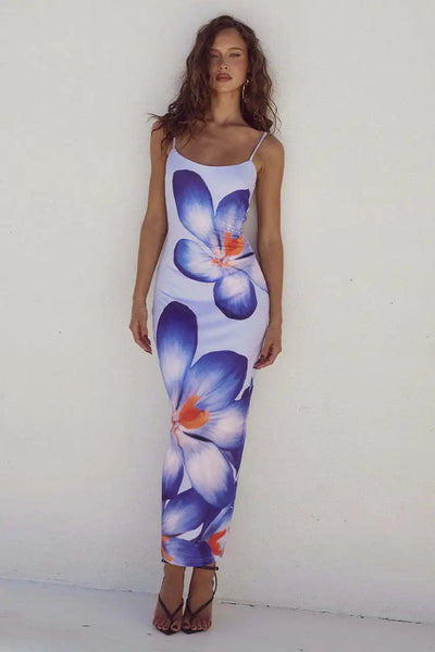 Maxi Jurk met Bloemenprint | Elegante en Vrouwelijke Lange Jurk