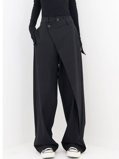 Moderne Wide-Leg Broek | Asymmetrisch Design