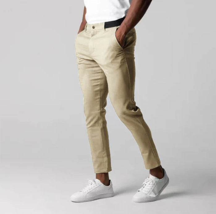 Slim Fit Chino met Stretch | Comfortabele & Stijlvolle Herenbroek