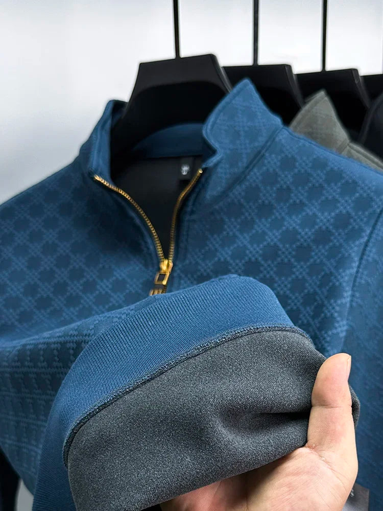 Stijlvolle Herentrui | Luxe Half-Zip Trui voor Koud Weer