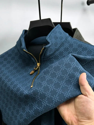 Stijlvolle Herentrui | Luxe Half-Zip Trui voor Koud Weer