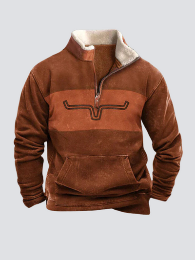 Western Fleece Sweater | Warme Outdoor Trui voor Heren