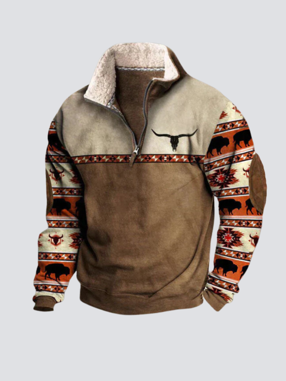 Western Fleece Sweater | Warme Outdoor Trui voor Heren